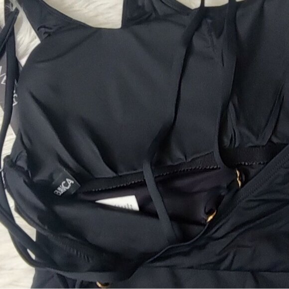 La Blanca One Piece Swimsuit 14 One Shoulder Black NEW - Picture 8 of 12